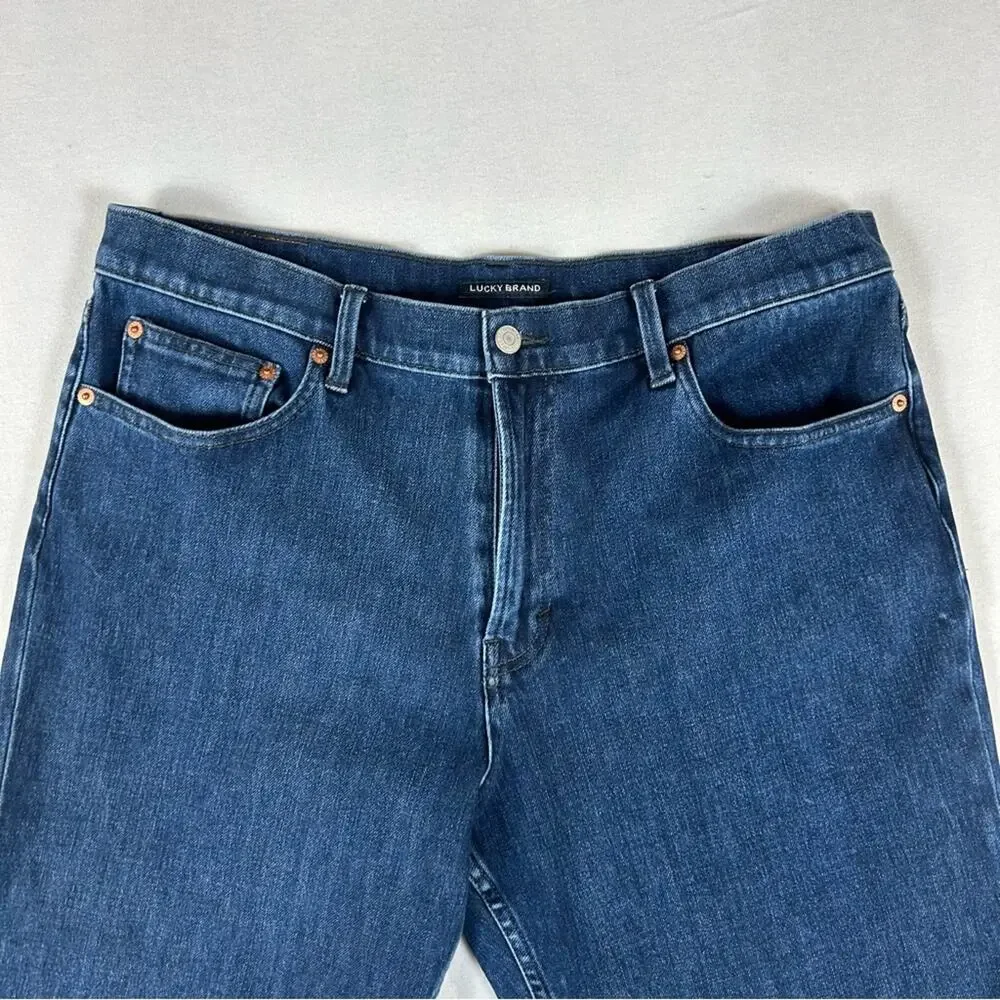 LUCKY BRAND Boyfriend Ankle Crop Women’s 12 31 Raw Hem Relaxed Fit High Rise
